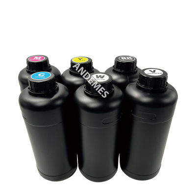 CMYKW V UV Vanish Ink для цифровой печати 1000 мл для наклейки Плоскостроительный УФ-принтер I3200 XP600 голов
