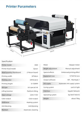 Epson 1390 Цветный А3 УФ-принтер CE/UKCA/ROHS A3 3in-1 XP600 DTF для печати наклейки от рулона до рулона
