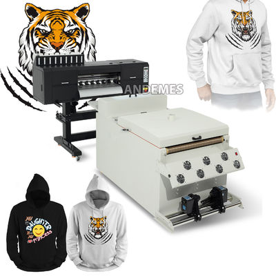 24 дюйма 9 цветов DTF T-shirt печатная машина с флуоресцентным чернилом и 3 i3200 головы