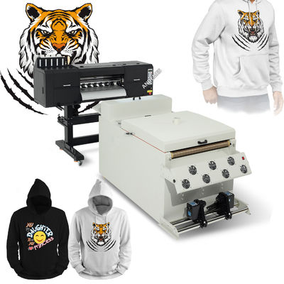 60CM 4 головы DTF Inkjet Set Тепло-трансферная печатная машина для футболки с печатной головкой I3200