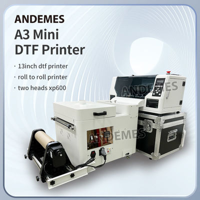 A3 Mini Dtf принтер Roll To Roll Power Shaker Oven T-Shirt Печать 2 печатных голов XP600/i3200