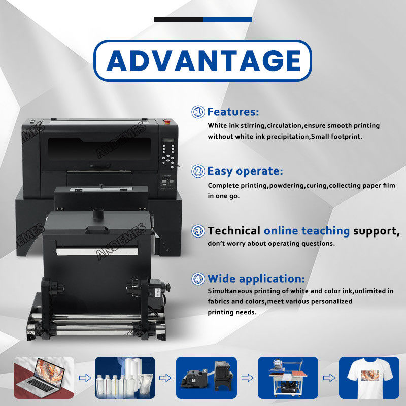 Xp600 Dual Head Dtf Printer Digital With White Ink T-Shirt Печать 42 см Размер печати